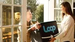 Ups driver delivering a package